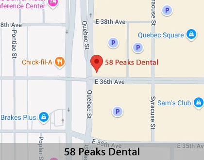 Map image for What Do I Do If I Damage My Dentures in Denver, CO